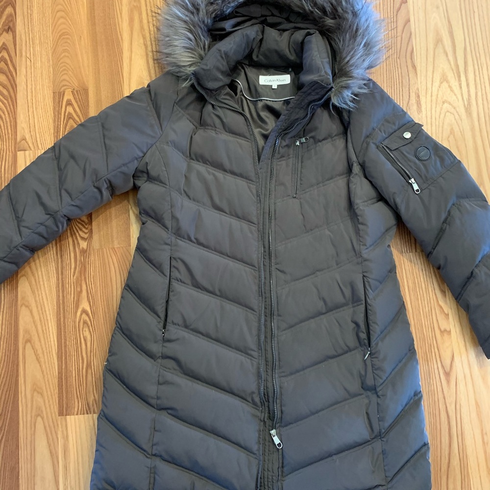 Calvin Klein Parka, grey, size XL.